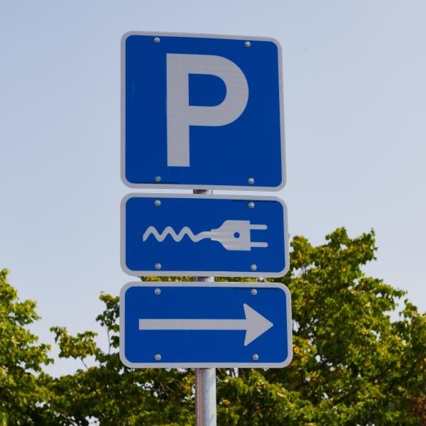 Elbil ladestander Parkerings skilt
