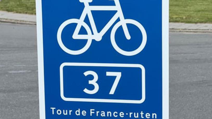 Regional cykelrute 37 skilt