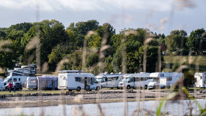 Autocampere på Lærkelunden Camping