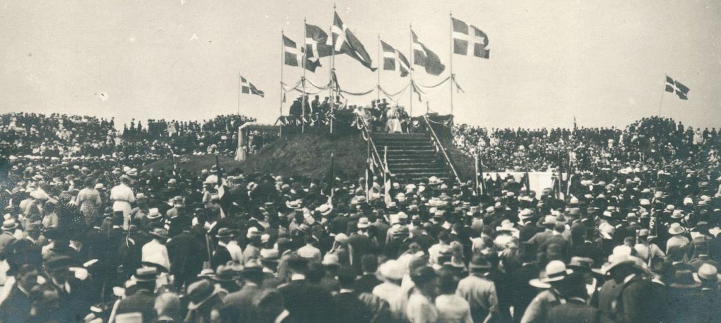 Arkivfoto af Genforeningsfesten 1920 på Dybbøl Banke