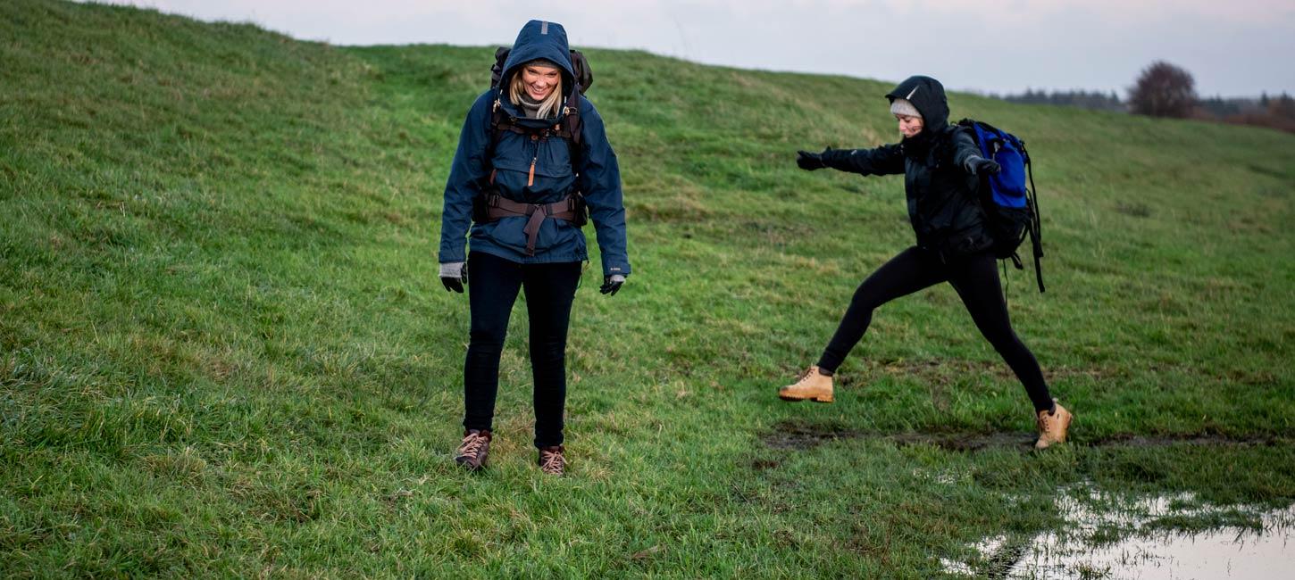 Vandring på Marskstien med rygsæk