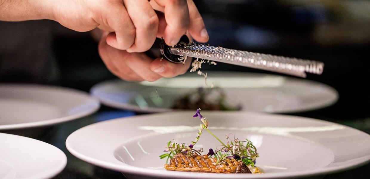 Gourmet på Hotel og Restaurant Fakkelgaarden