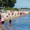 Badestranden ved Gammelbro Camping