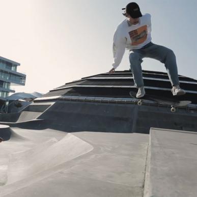 Skateboardere ved Streetdome i Haderslev