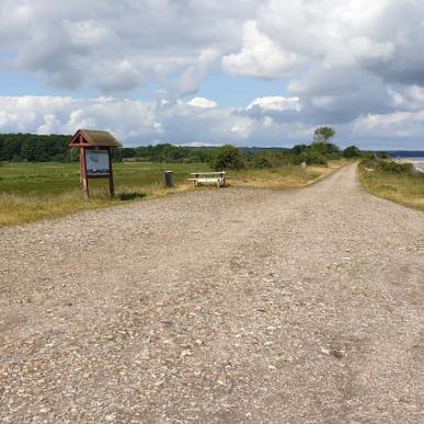 Grusvej ved Fjordmosen og Nørreskov på Als