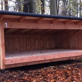 Shelters i Kollund Skov