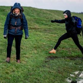 Vandring på Marskstien med rygsæk