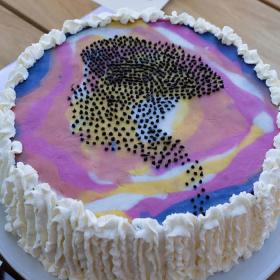 Vinderkage ved Sønderjysk Kagefestival med med temaet Sort Sol 